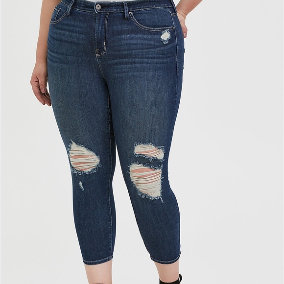 Torrid sky high crop jean - Picture 1 of 5